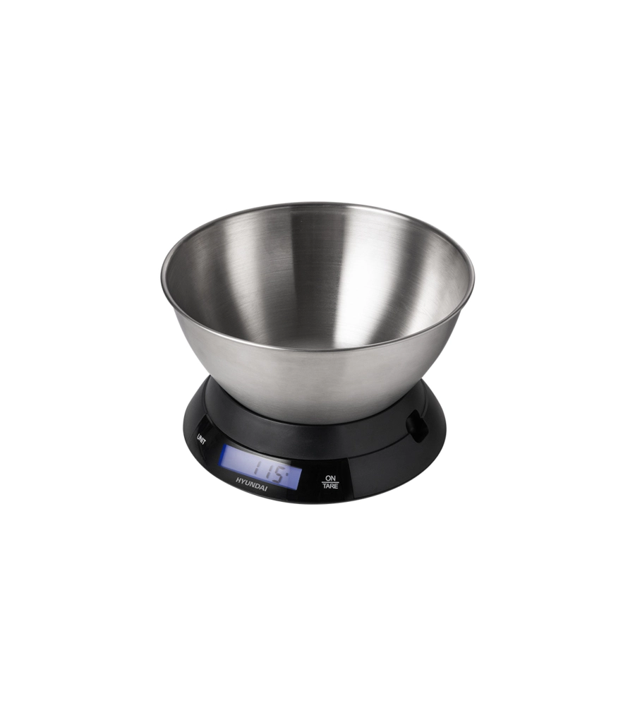 Bilancia da cucina con ciotola hyundai "khn-bc5ib" argento capacita' 5 kg